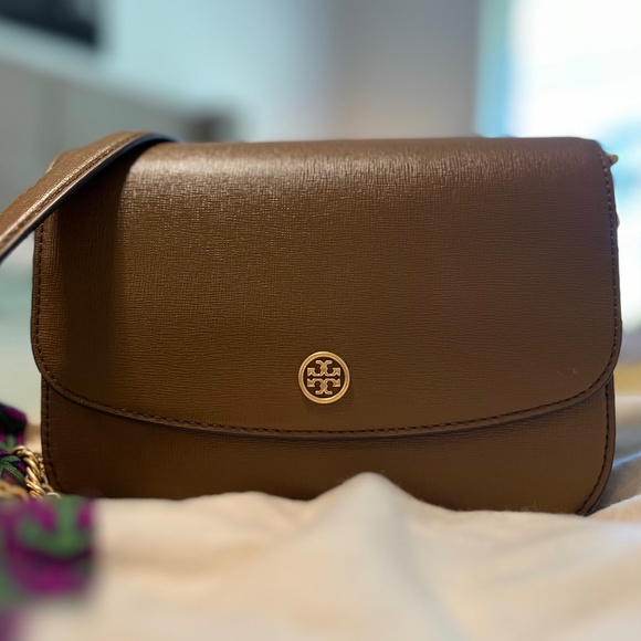 Tory Burch Robinson Leather Crossbody Bag - Picture 1 of 4